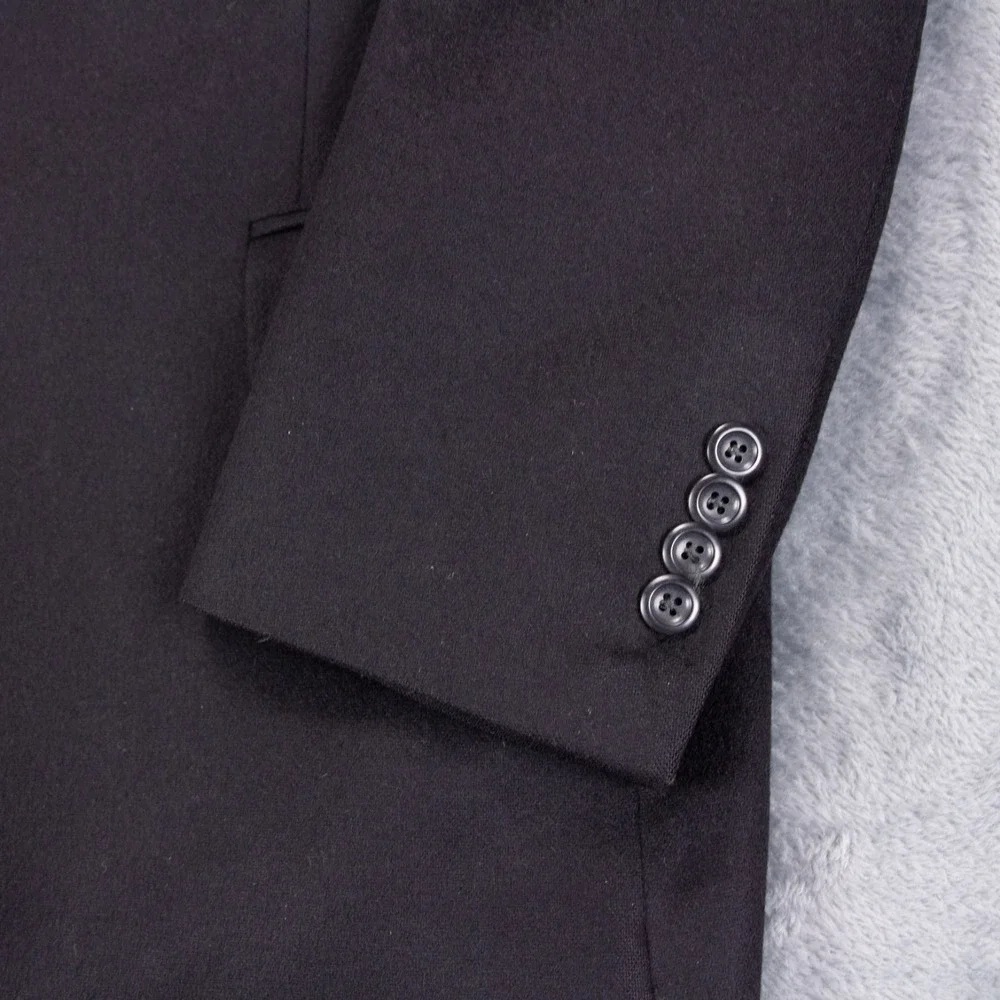 Jos A Bank Mens 42S Black 100% Cashmere Gold Button Blazer Sport Coat 2 BTN‎